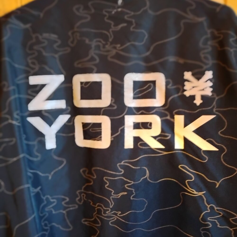 Men's Black Vintage XL Reflective Zoo York Light Jacket Windbreaker